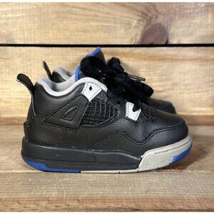 RARE Size 7C Nike Air Jordan 4 Retro TD “Motorsports Alternate” Shoes 308500-006